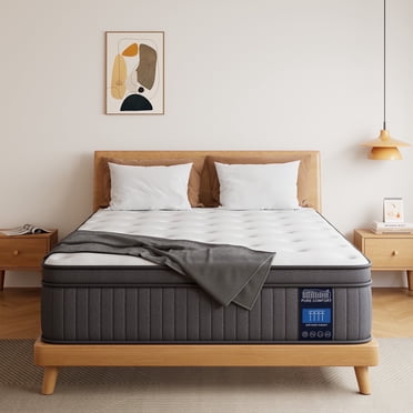 QOFYU Queen Mattress 12 Inch, Queen Size Spring HybridGel Memory Foam ...