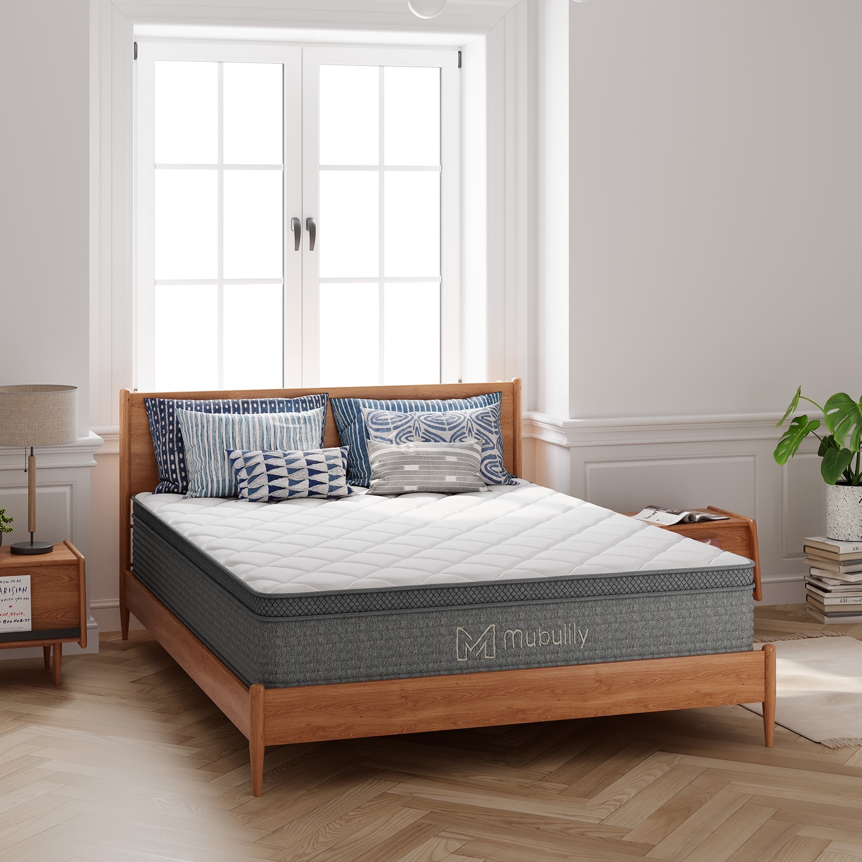 Mubulily Full Mattress, 10 inch Gel Memory Foam Hybrid Mattress in a Box, CertiPUR-US