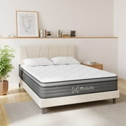 Mubulily Twin Mattress, 12 inch Hybrid Mattress in a Box with Gel Memory Foam, Medium Support