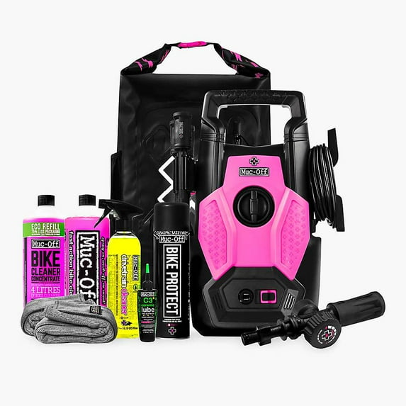 Muc-Off Pressure Washer Bike Bundle with Cleaning Solution Degreaser Polish Lube