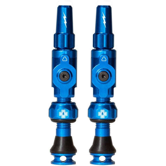 Muc-Off Big Bore Lite Tubeless Valve Stems - Small, 30mm, Blue