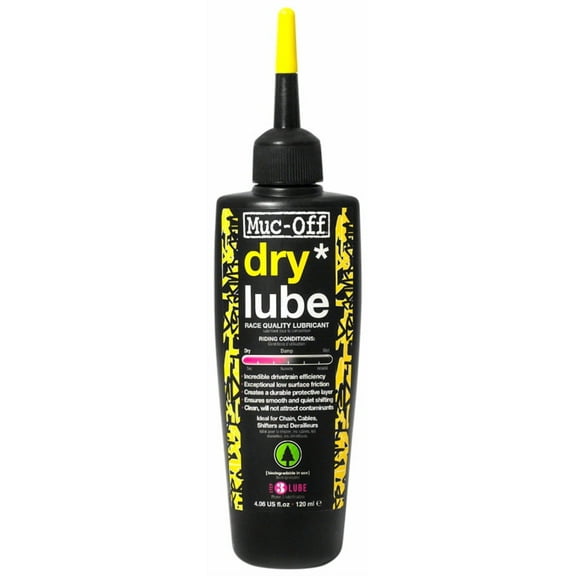 Muc-Off Bio Dry Lube Wax-Based Formula Bicycle Chain Lubricant, 120 mL