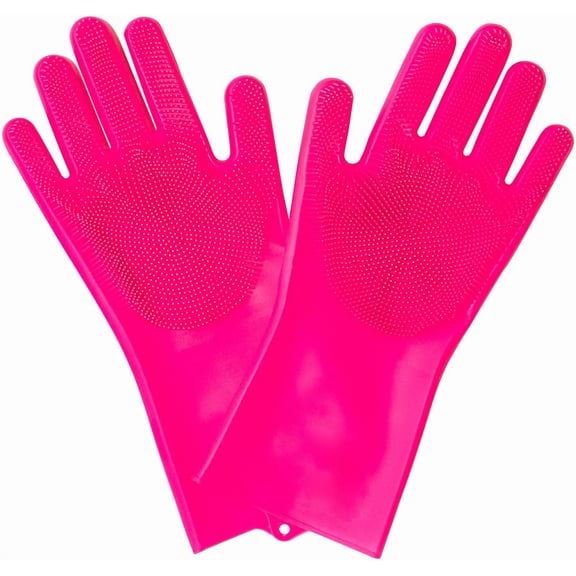 Muc-Off Deep Scrubber Gloves Pink LG