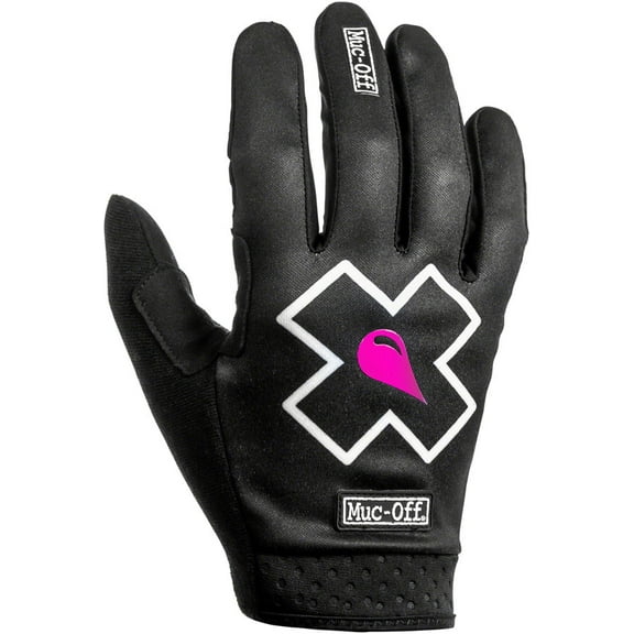 Muc-Off MTB Ride Full Finger Gloves, Unisex, Black, XS, Pair