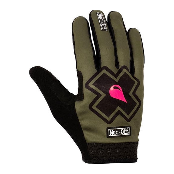 Muc-Off MTB Ride Gloves Full Finger Gloves, Green, L, Pair