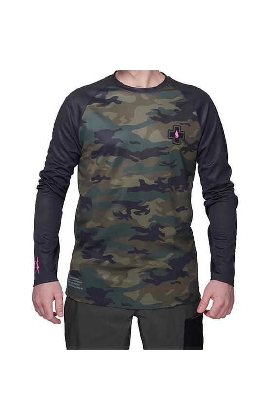 Premium Riders Jersey, Long Sleeves, Men, Camo, S