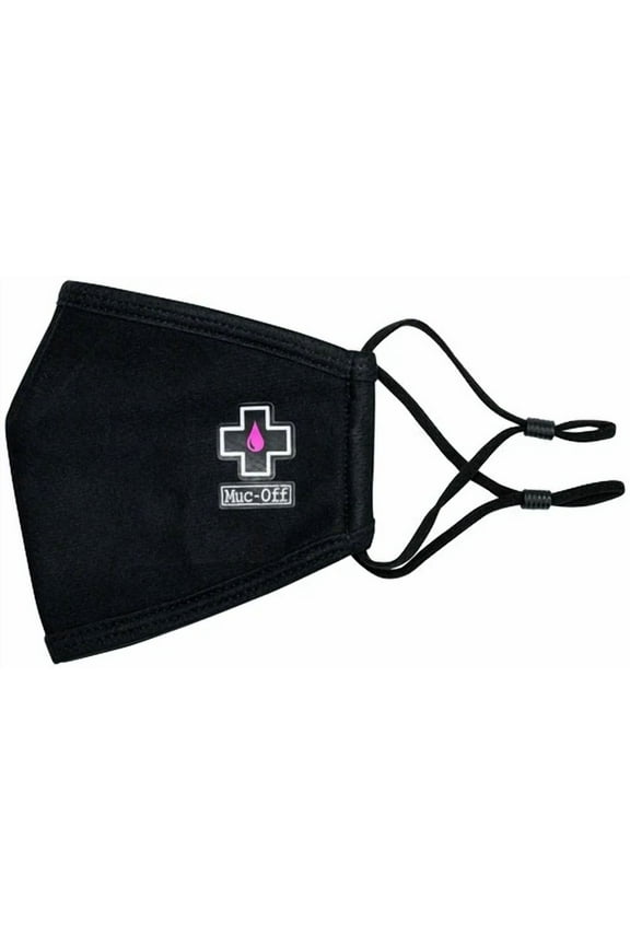 Muc-Off Reusable Face Mask - Black, Large Uv And Water Resistant