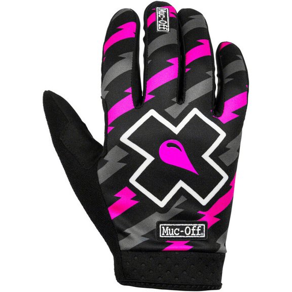Muc-Off Rider Bolt Mens Mountain Bike/MX Offroad Gloves Black/Pink XL