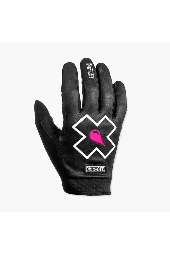 Rider Mens MTB MX Offroad Gloves Black MD