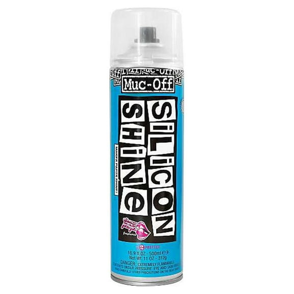 Muc-Off Silicon Shine Lube 500ml Metal Plastic or Rubber Friction Reduction