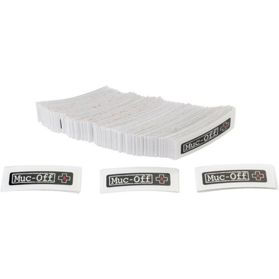 Muc-Off Tubeless Valve Box Refill - Muc-Off Rim Sticker, Pack of 160