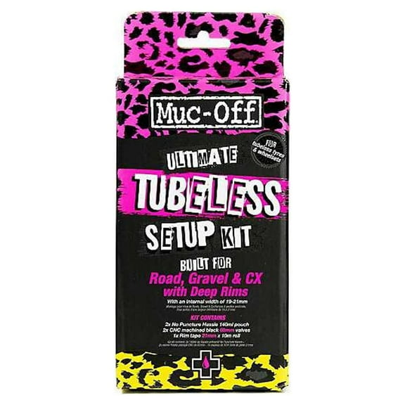 Muc-Off Ultimate Tubeless Kit - DH/Plus, 35mm Tape, 44mm Valves