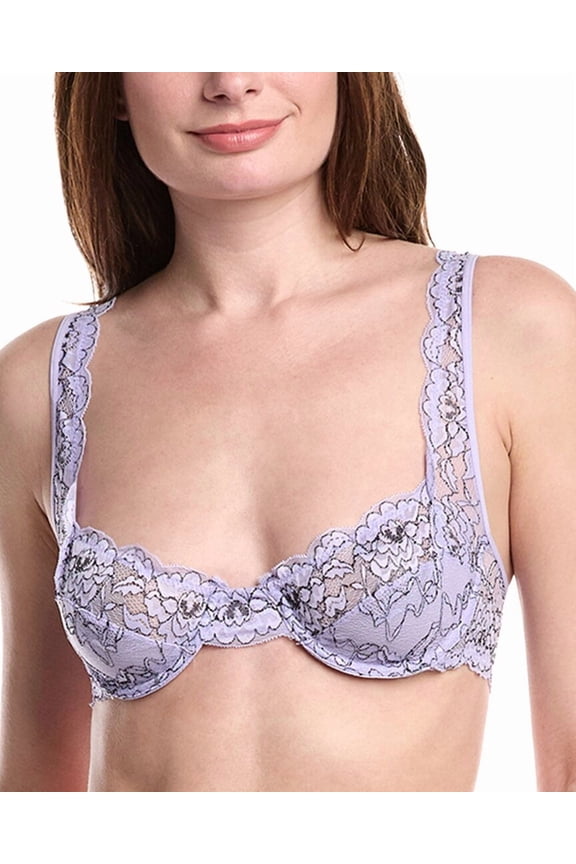 Mucci womens  Allegra Bra, 32D, Purple