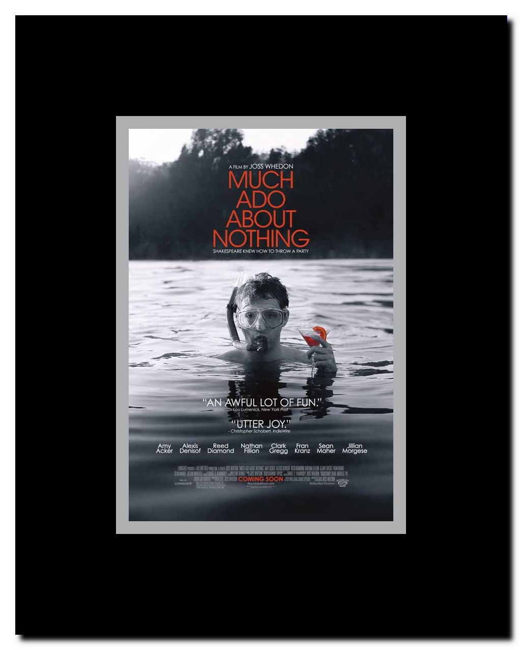 Much Ado About Nothing Framed Movie Poster