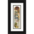 thumbnail image 1 of Mucha, Alphonse 10x24 Black Ornate Wood Framed with Double Matting Museum Art Print Titled - Stained glass box for the Fouquet jewelry store, 1 of 4