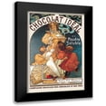 thumbnail image 1 of Mucha, Alphonse 11x14 Black Modern Framed Museum Art Print Titled - Chocolat Ideal, 1897, 1 of 5