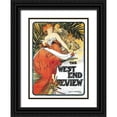 thumbnail image 1 of Mucha, Alphonse 11x14 Black Ornate Wood Framed with Double Matting Museum Art Print Titled - The West End Review, 1898, 1 of 4