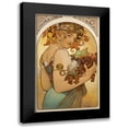 thumbnail image 1 of Mucha, Alphonse 13x18 Black Modern Framed Museum Art Print Titled - Fruit, 1 of 5