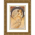 thumbnail image 1 of Mucha, Alphonse 17x24 Gold Ornate Wood Framed with Double Matting Museum Art Print Titled - Painting, 1 of 4
