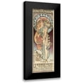 thumbnail image 1 of Mucha, Alphonse 8x14 Black Modern Framed Museum Art Print Titled - Sarah Bernhardt, 1 of 5