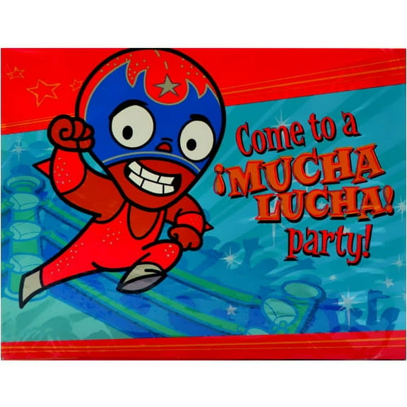 Mucha Lucha Invitations w/ Envelopes (8ct)