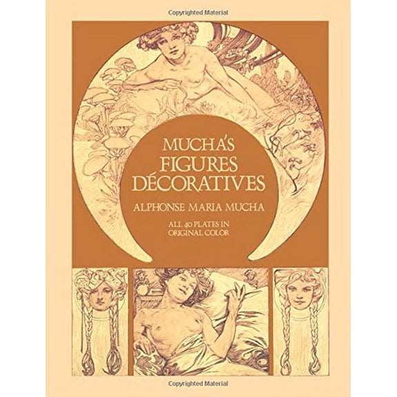 Pre-Owned Mucha's Figures Décoratives (Paperback) 048624234X 9780486242347