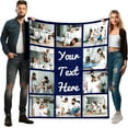 thumbnail image 1 of Mucheng Gift Customizable Extra Large 10 Photos Flannel Throw Blanket, 60" x 80", 1 of 6