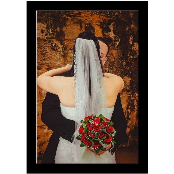 Muchenggift Custom Personalized Canvas Prints 8" x 12" Wooden Frame Poster