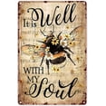 thumbnail image 1 of Muchenggift It Is Well With My Soul Metal Sign, 1 of 6