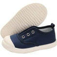 thumbnail image 1 of Muchenggift Unisex Kids√¢¬Ä¬ô Canvas Slip-On Sneakers, Light Grey, Size 11.5, 1 of 6