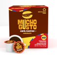 thumbnail image 1 of Mucho Gusto Chocolate Flavored Coffee Pods, Made of 100% Ground Arabica Coffee Beans, 40-Pack, 1 of 7
