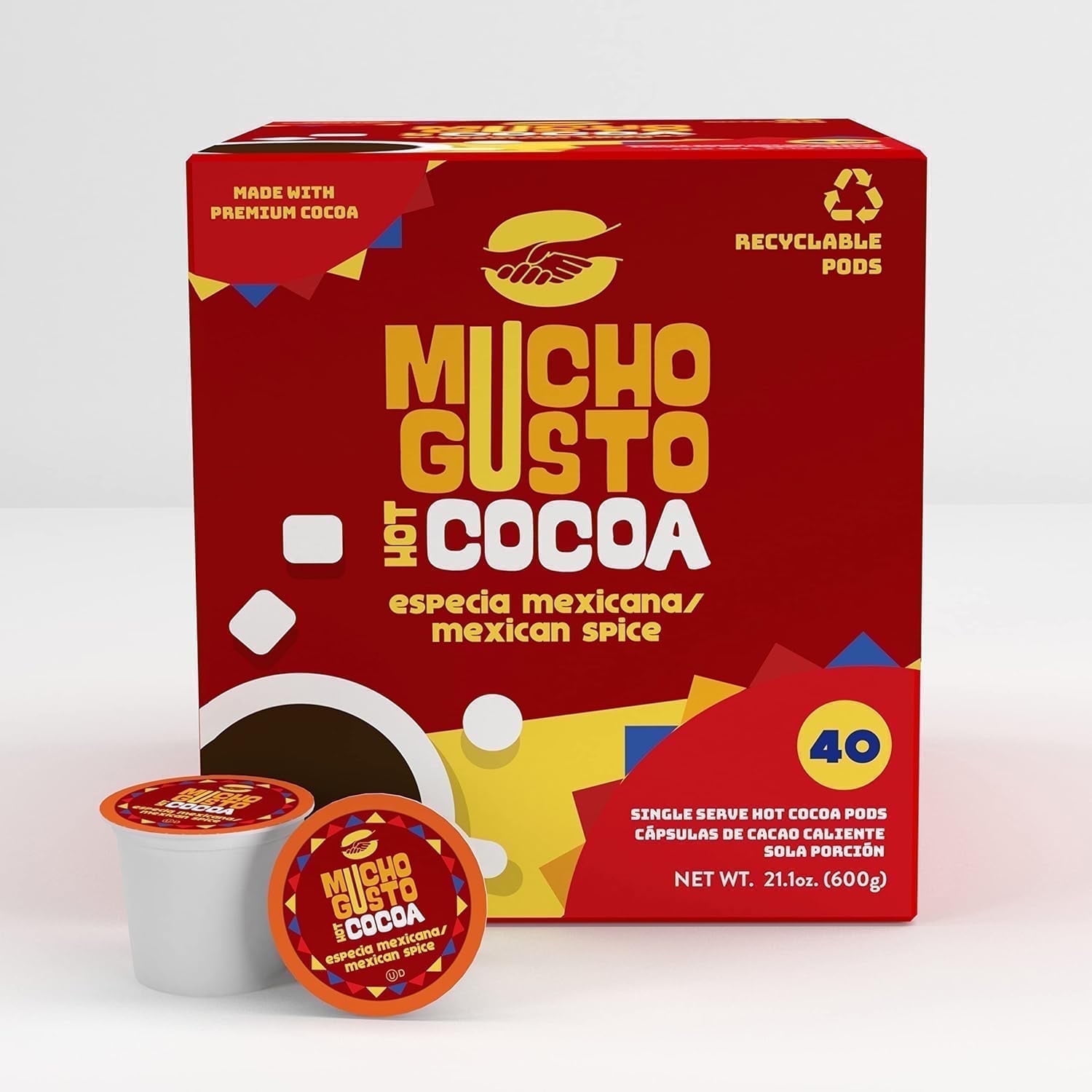Mucho Gusto, Mexican Spiced Hot Chocolate Pods, 40-Pack - Walmart.com