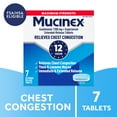 thumbnail image 1 of Mucinex 12 Hour Max Strength Expectorant, OTC Medicine for Excess Mucus Relief, FSA/HSA, 7 Tablets, 1 of 13