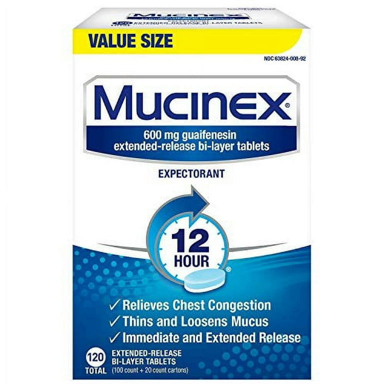 Expectorant Regular Strength, 100 Tablets/Box, 12 Boxes/Carton Expectorant Regular Strength, 100 Tablets/Box, 12 Boxes/Carton