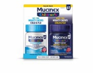 Mucinex Children's Mighty Chews Cold and Flu Relief chewable Tablets, Mixed Berry Flavor, Combo Pack