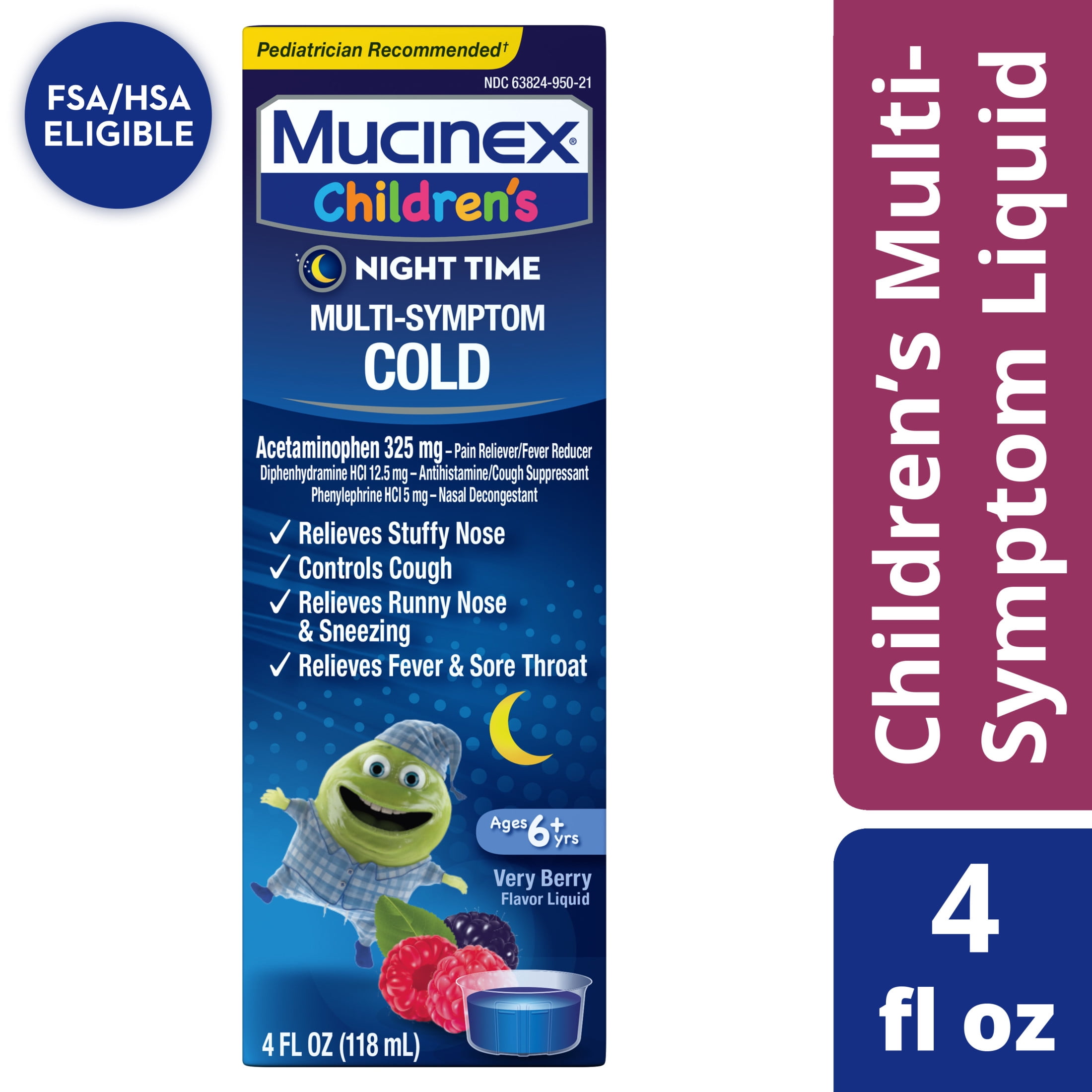 Mucinex Children's Nighttime Cold Liquid, Very Berry Egypt Ubuy