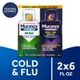 thumbnail interactive-video image 1 of Mucinex Fast-Max DM Max & Nightshift Cold and Flu Medicine, OTC Day/Night Cough Medicine, 2x6 fl oz, 1 of 16
