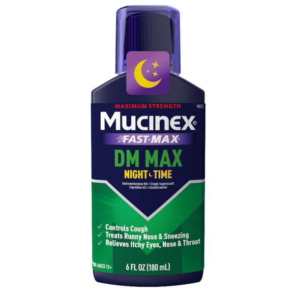 Mucinex Fast Max DM Max Nighttime Cough Liquid 6oz