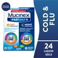 thumbnail image 1 of Mucinex Fast-Max Day Cold & Flu & Night Cold & Flu Medicine, OTC Cough Relief, 24 Liquid Gels, 1 of 14