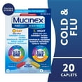 thumbnail interactive-video image 1 of Mucinex Fast-Max Day Cold & Flu & Nightshift Severe Cold & Flu Medicine, Cough Relief, 20 Caplets, 1 of 15