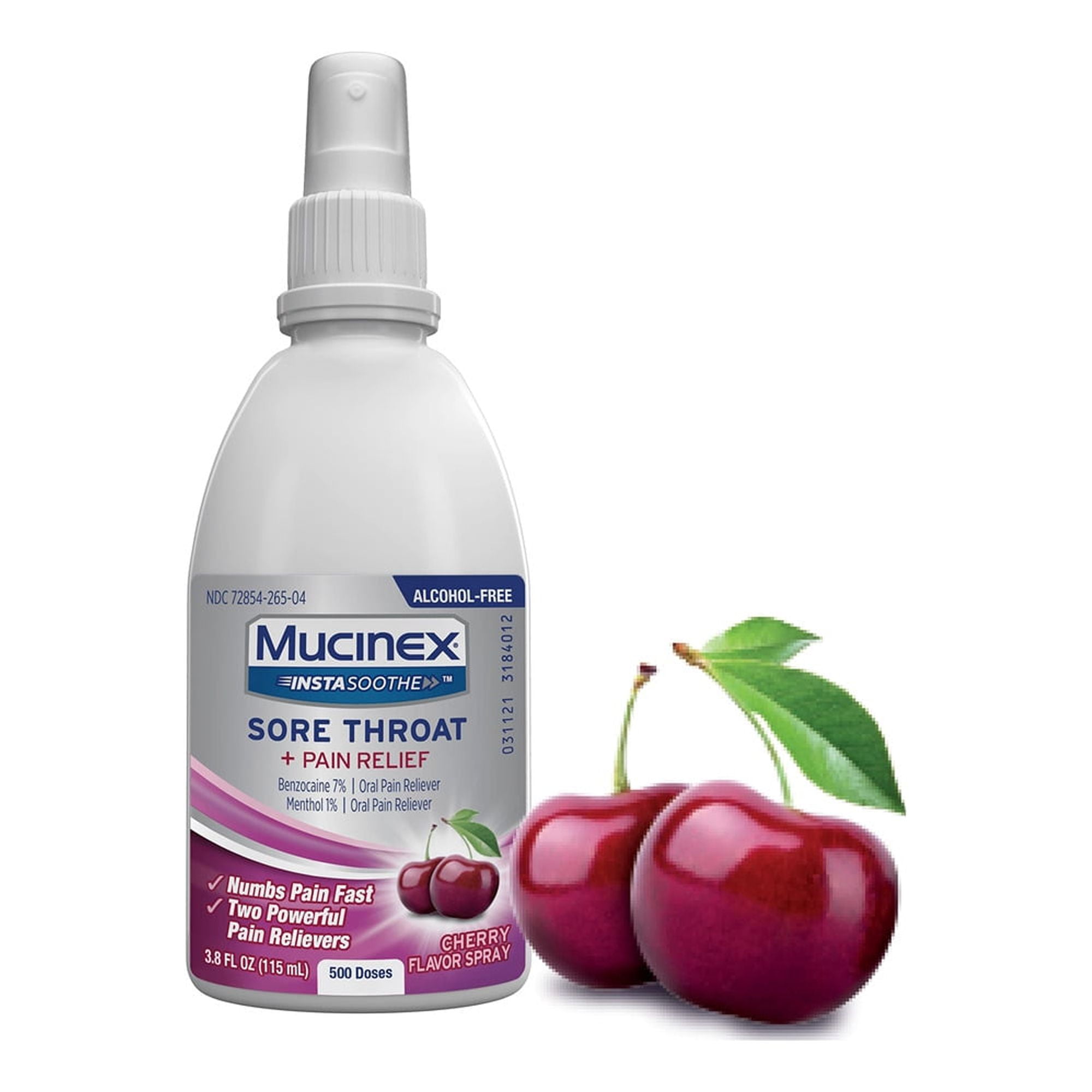 Mucinex InstaSoothe Sore Throat + Pain Relief Sore Throat Spray (Pack of 18)