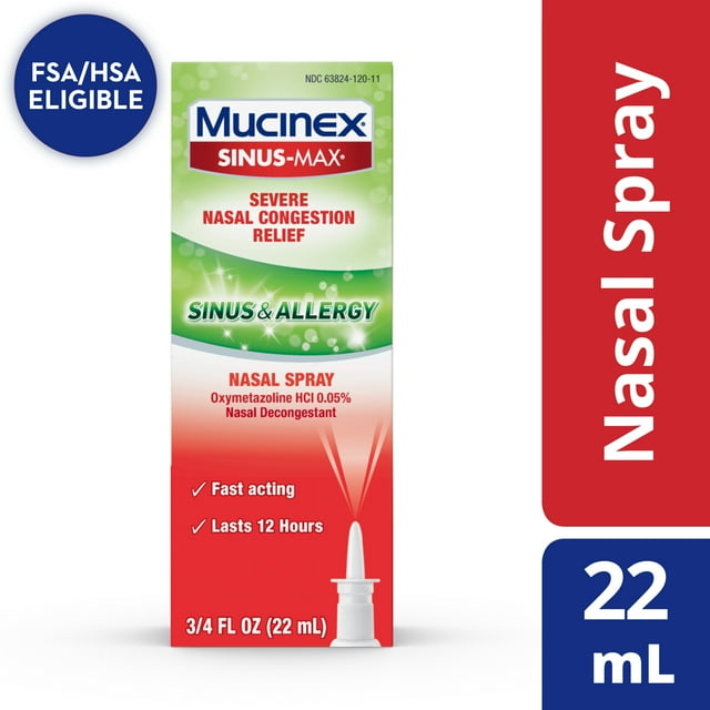 Mucinex SinusMax Nasal Spray for Sinus & Allergy (.75 oz Bottle