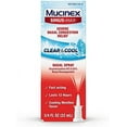 thumbnail image 1 of Mucinex Sinus-Max Severe Nasal Congestion Relief Clear & Cool Nasal Spray, 0.75 fl. oz., Lasts 12 Hours, Fast Acting, Cooling Menthol Flavor, 1 of 7