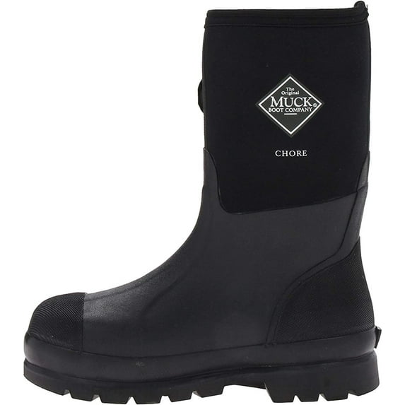 Muck Boot Chore Classic Men's Rubber Work Boot 10, Black