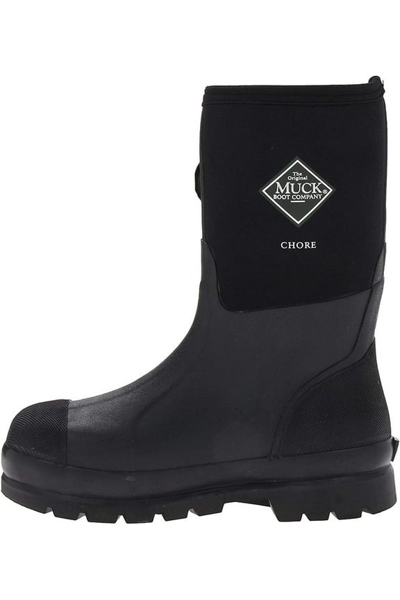 Muck Boot Chore Classic Men's Rubber Work Boot 10, Black
