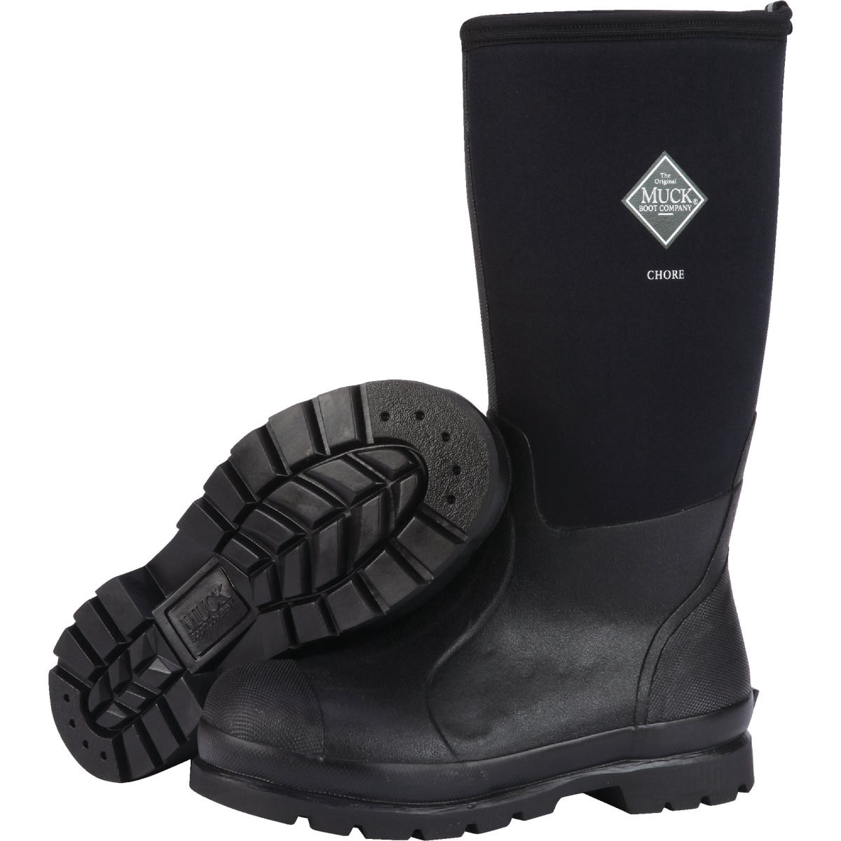 The Original Muck Boot Co. Men\'s Black Slip-On Waterproof Rain & Snow Boots Amazon.com | MUCK Men main image 2