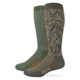 thumbnail image 1 of Muck Boot Mens Merino Wool Blend Camo Tall Boot Socks 2 Pair Pack, Large, 1 of 5