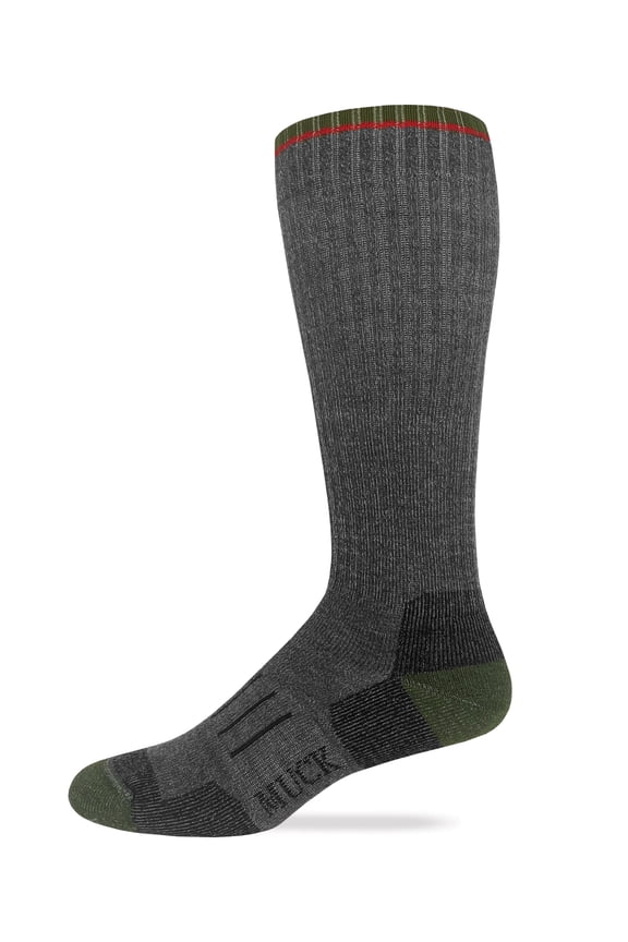 Muck Boot Mens Merino Wool Full Cushion Tall Boot Socks 1 Pair Pack