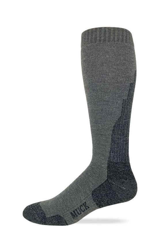 Muck Boot Men's Merino Wool Gradual Compression Grey Boot Sock 72897-2400