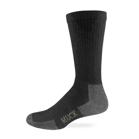 Muck Boot Mens Merino Wool Ligthweight Year Round Crew Socks 1 Pair Pack